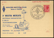 ITALIA - 12 Juniio 1975 - 3ª Muestra-Marcado material radio)